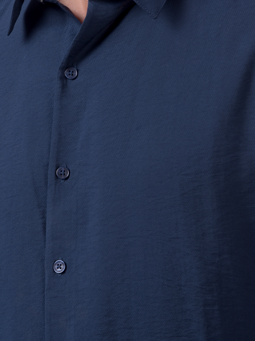 Numero Uno Men Navy Blue Regular Fit Shirt